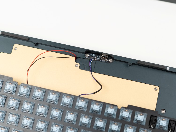 USB daughterboard installed